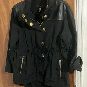 Alfani preowned hi low navy blue jacket